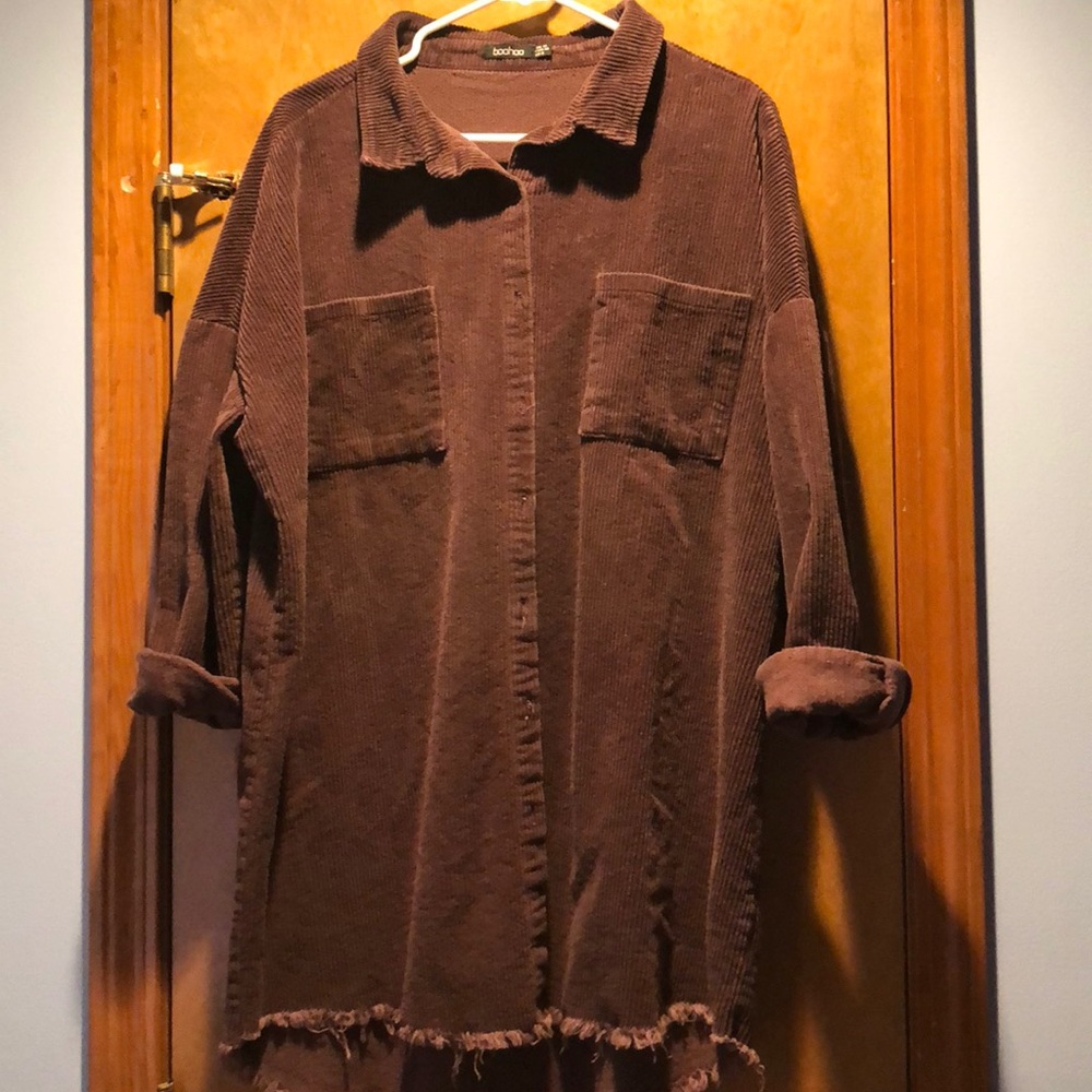 Corduroy oversized button down